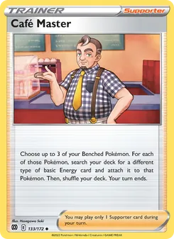 Café Master card from Brilliant Stars, number 133/172