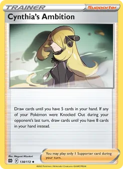 Cynthia's Ambition card from Brilliant Stars, number 138/172