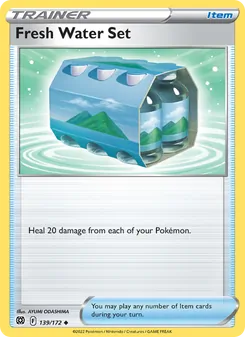 Fresh Water Set card from Brilliant Stars, number 139/172