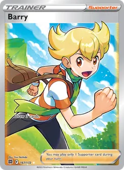 Barry card from Brilliant Stars, number 167/172