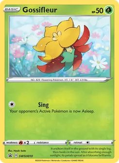 Gossifleur card from SWSH Black Star Promos, number SWSH010/307