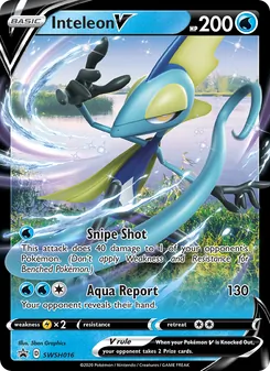 Inteleon V card from SWSH Black Star Promos, number SWSH016/307
