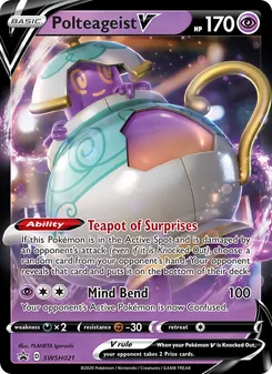 Polteageist V card from SWSH Black Star Promos, number SWSH021/307
