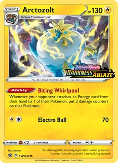Arctozolt card from SWSH Black Star Promos, number SWSH036/307