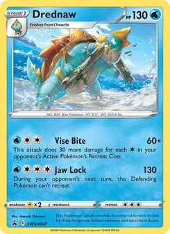 Drednaw card from SWSH Black Star Promos, number SWSH047/307