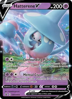 Hatterene V card from SWSH Black Star Promos, number SWSH055/307