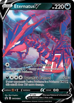 Eternatus V card from SWSH Black Star Promos, number SWSH064/307