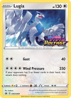 Lugia card from SWSH Black Star Promos, number SWSH069/307