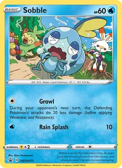 Sobble card from SWSH Black Star Promos, number SWSH073/307