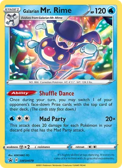 Galarian Mr. Rime card from SWSH Black Star Promos, number SWSH079/307