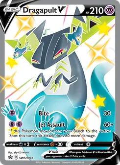 Dragapult V card from SWSH Black Star Promos, number SWSH096/307
