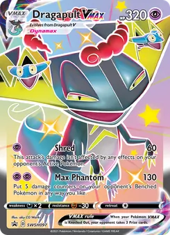 Dragapult VMAX card from SWSH Black Star Promos, number SWSH097/307