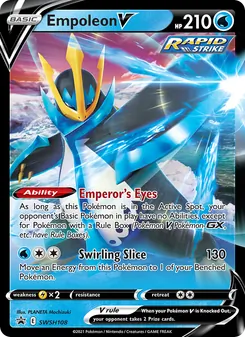 Empoleon V card from SWSH Black Star Promos, number SWSH108/307