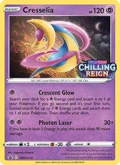 Cresselia card from SWSH Black Star Promos, number SWSH114/307