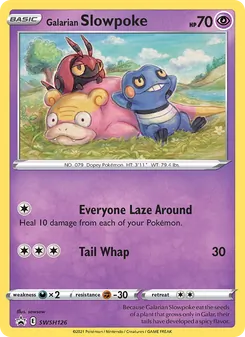 Galarian Slowpoke card from SWSH Black Star Promos, number SWSH126/307