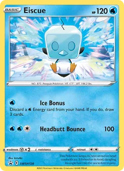 Eiscue card from SWSH Black Star Promos, number SWSH128/307