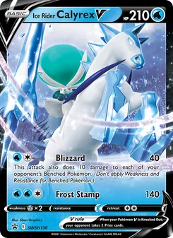Ice Rider Calyrex V card from SWSH Black Star Promos, number SWSH130/307
