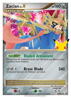 Zacian card from SWSH Black Star Promos, number SWSH135/307