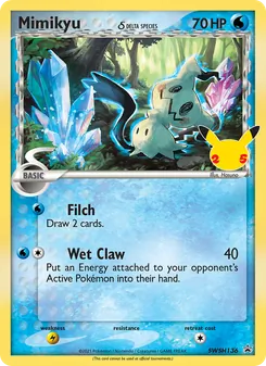 Mimikyu card from SWSH Black Star Promos, number SWSH136/307