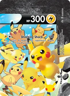 Pikachu V-UNION card from SWSH Black Star Promos, number SWSH140/307