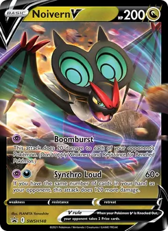 Noivern V card from SWSH Black Star Promos, number SWSH148/307