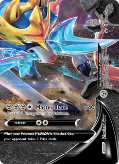 Zacian V-UNION card from SWSH Black Star Promos, number SWSH166/307