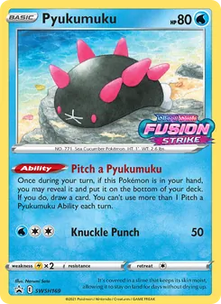 Pyukumuku card from SWSH Black Star Promos, number SWSH169/307