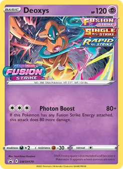 Deoxys card from SWSH Black Star Promos, number SWSH170/307