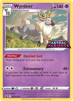 Wyrdeer card from SWSH Black Star Promos, number SWSH206/307
