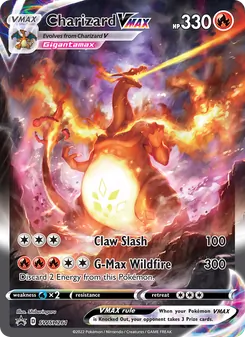 Charizard VMAX card from SWSH Black Star Promos, number SWSH261/307
