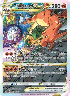 Charizard VSTAR card from SWSH Black Star Promos, number SWSH262/307