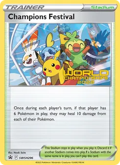 Champions Festival card from SWSH Black Star Promos, number SWSH296/307