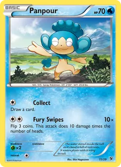 Panpour card from Kalos Starter Set, number 11/39