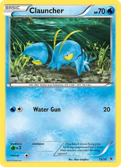 Clauncher card from Kalos Starter Set, number 15/39