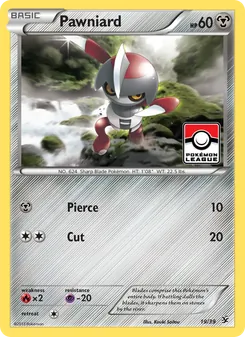 Pawniard card from Kalos Starter Set, number 19/39