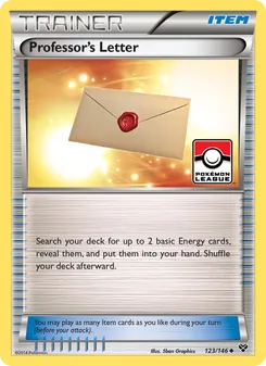 Professor's Letter card from XY, number 123/146