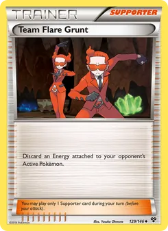 Team Flare Grunt card from XY, number 129/146