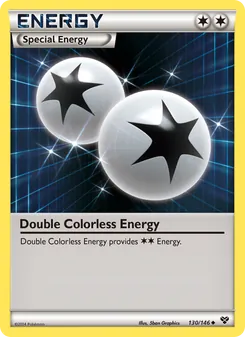 Double Colorless Energy card from XY, number 130/146