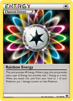 Rainbow Energy card from XY, number 131/146