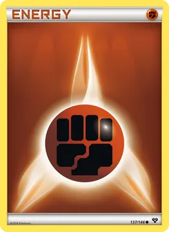 Fighting Energy card from XY, number 137/146