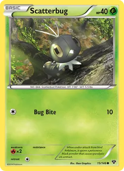 Scatterbug card from XY, number 15/146