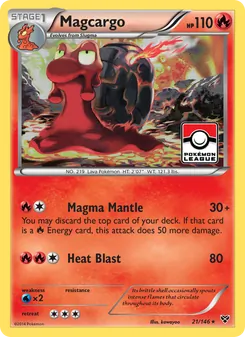 Magcargo card from XY, number 21/146