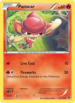 Pansear card from XY, number 22/146