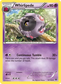 Whirlipede card from XY, number 52/146