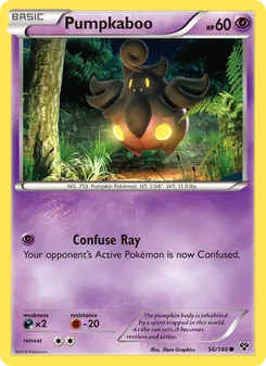 Pumpkaboo card from XY, number 56/146