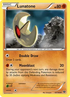 Lunatone card from XY, number 63/146