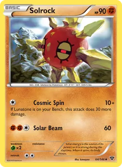 Solrock card from XY, number 64/146