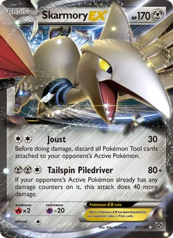 Skarmory EX card from XY, number 80/146