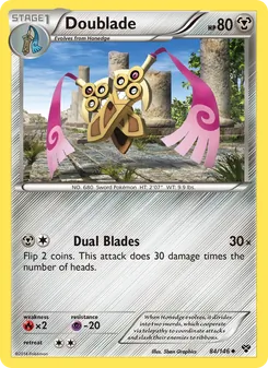 Doublade card from XY, number 84/146