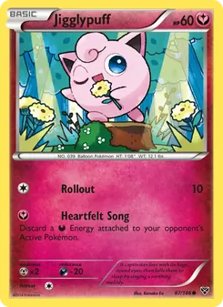 Jigglypuff card from XY, number 87/146